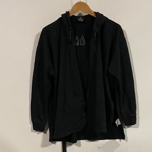 Nike dri-fit Black Hooded Men's full-zip sweatshirt Jacket